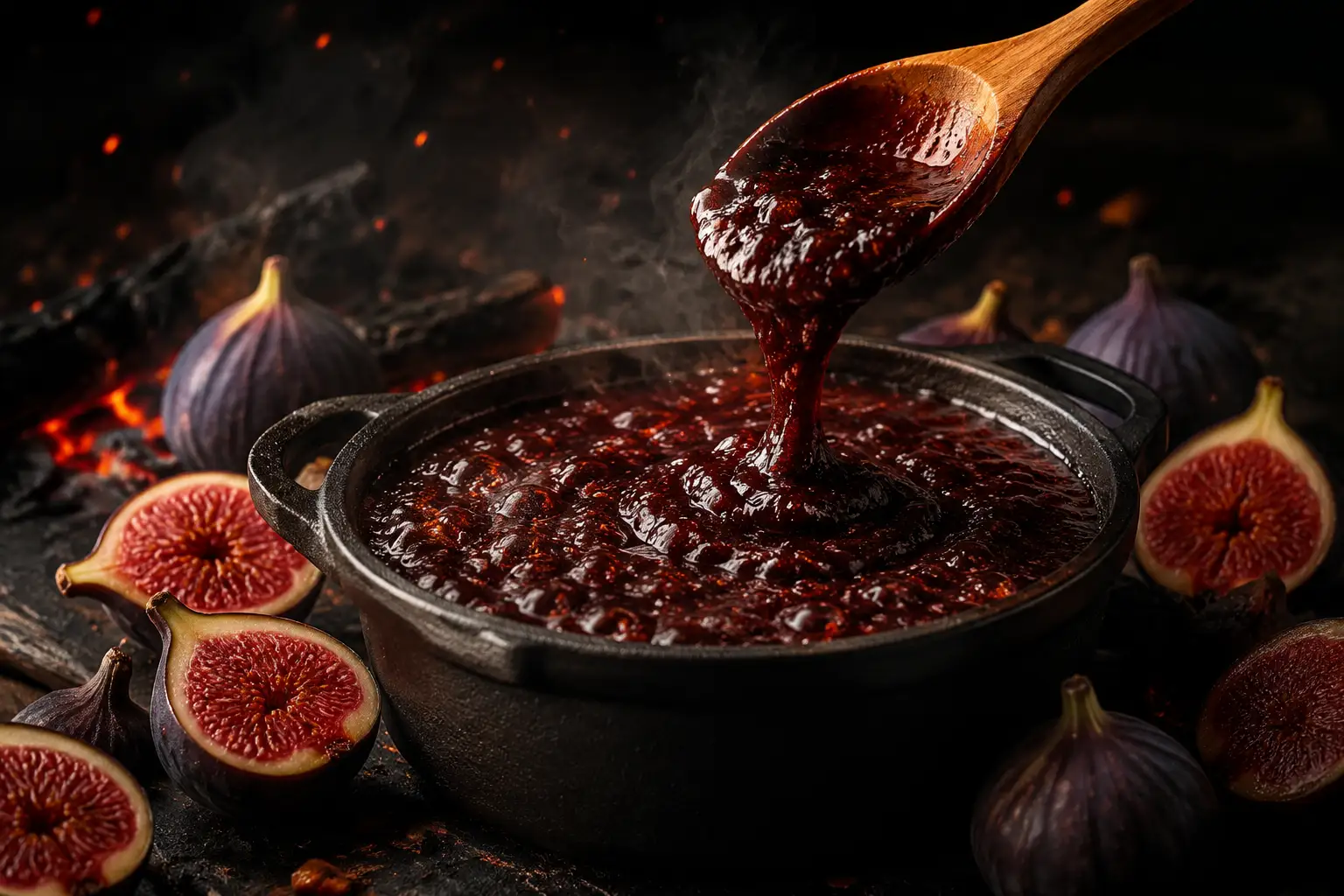 Salsa barbacoa con higos: el dulce de la isla