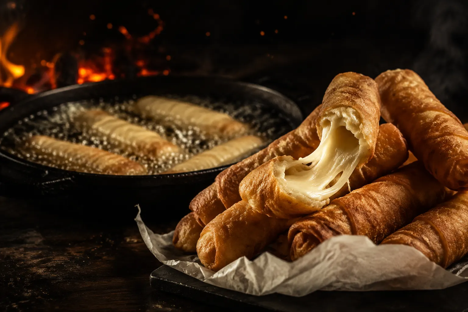 Tequeños como los de casa (bueno, como los nuestros)
